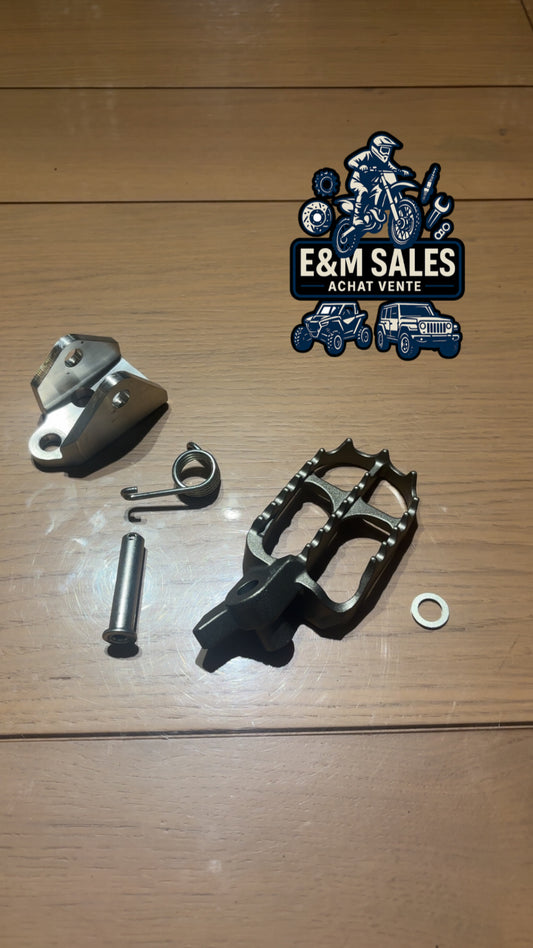 Support  et Cales Pied Droit 450 YZF 2023-2025, 250 YZF 2024-2026