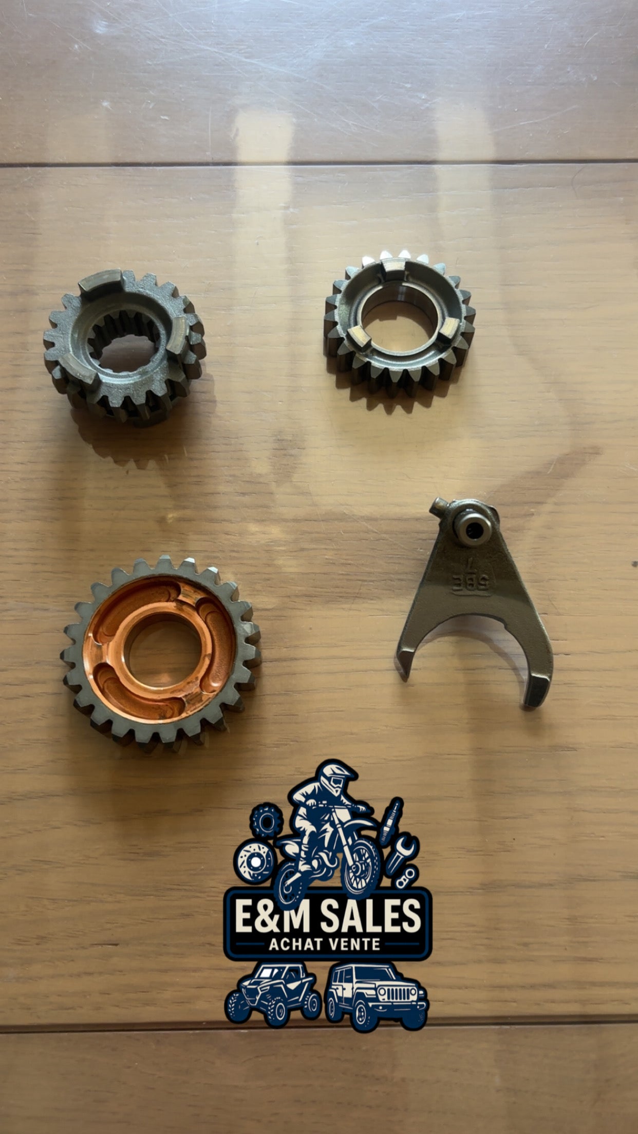 Pignons et fourchette 250 YZ 2005-2026